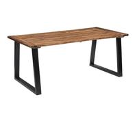 Table De Salle À Manger Bois D'acacia Massif 180x90 Cm