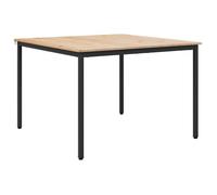 vidaXL Table de salle à manger carrée Naturel 110x110x75 cm Bois de pin massif design moderne