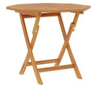 vidaXL Table Pliable de Jardin Table de Salle à Manger Table à Dîner Table de Terrasse Patio Camping Extérieur 85x85x76 cm Bois de Teck Solide