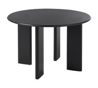 Table de Salle à Manger en Bois MDF Ronde 120 cm Noire Cosmo