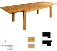 Table de salle à manger en bois Tables 120x80 Bois véritable JVmoebel