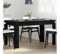 Table de salle à manger en chêne noir 140x74,5x76 cm en bois d ingénierie