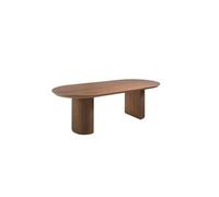 Table de salle à manger en noyer 1104C, Ø240 x 105 x 75 cm. -