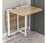 Table de Salle à Manger Extensible à abattants - Table de Cuisine en Bois Gain de Place, multifonctionnelle 3 en 1, idéale pour la Cuisine et Le Salon. Pliable, Polyvalente et comp
