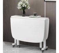 Table de salle à manger extensible avec roulettes - Solution peu encombrante pour les petites cuisines et les espaces compacts, idéale pour les maisons modernes et les invités de recevoir des invités
