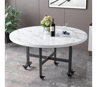 Table de salle à manger extensible et pliable sur roulettes, design extensible et pliable, parfaite pour les petites cuisines et chambres, idéale pour les espaces limités