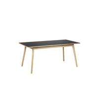 Table de Salle à Manger FDB Furniture C35B 160 cm en Chêne Laqué Noir