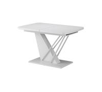 Vicco Table de Salle à Manger Fenaro, Blanc, 120-160 x 80 cm