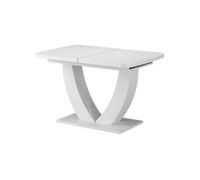 Vicco Table de Salle à Manger Fenaro, Blanc, 120-160 x 80 cm