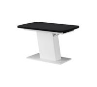 Vicco Table de Salle à Manger Fenaro, Noir/Blanc, 120-160 x 80 cm