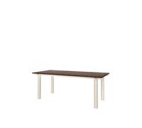 Table de Salle à Manger Ferm Living Atura 200x90 Cm, Coloris Cachemire clair/Chêne Teinté Foncé