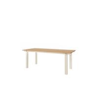 Table de Salle à Manger Ferm Living Atura 200x90, Finition Cachemire Clair/placage Chêne