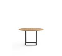 Table de Salle à Manger Florence de , Ø120 Cm, Chêne avec Cadre Noir