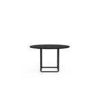 Table de Salle à Manger Florence de , Ø120 Cm, en Marbre Noir Marquina avec Cadre Noir .