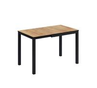 Vicco Table de Salle à Manger Granny, Chêne/Anthracite, 80-120 x 70 cm
