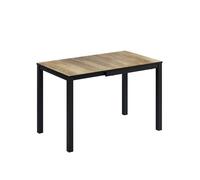 Vicco Table de Salle à Manger Granny, Chêne Rustique/Anthracite, 80-120 x 70 cm Extensible, avec Fonction d’Extension pour des Longueurs de Table Variables