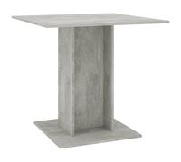 Table De Salle À Manger Gris Béton 80 X 80 X 75 Cm Aggloméré - Vidaxl Gris