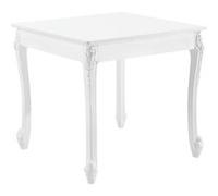 Table de Salle à Manger Lüneburg Carrée pour 2 Personnes 80 x 80 x 76 cm Blanc