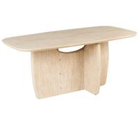 Table de Salle à Manger Minimaliste Rectangulaire Socle Large 180 x 90 cm MDF Ma
