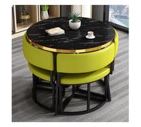Table de salle à manger moderne avec 4 chaises - Parfait pour les petites réunions de bureau, les négociations d'affaires, la maison, le salon et la décoration du salon
