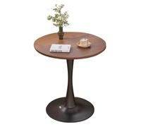 Table de salle à manger moderne avec base en acier et plateau en MDF, grande capacité de charge pour le salon ou la salle à manger