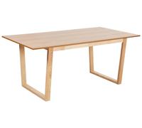 Table de Salle à Manger Moderne Base Panneaux de Conception 185 x 95 cm Bois Cla