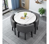 Table de salle à manger moderne en bois - Salon facile à assembler pour les repas en famille et recevoir des invités
