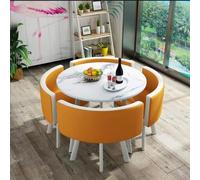 Table de salle à manger moderne pour 4 personnes avec chaises, rectangulaire/ovale, salle de séjour, salle de séjour