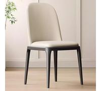 Table de salle à manger moderne pour cuisine, dessus en cuir synthétique avec pieds en métal robustes (kaki et noir) Meuble élégant et durable pour décoration d'intérieur