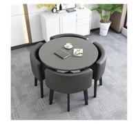 Table de Salle à Manger Moderne, Table Chaise Encastrable, 4 Chaises Encastrables, Table de Club de Salle de réception de Bureau, Résistant à l'usure et Durable(B)