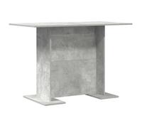 Table de salle à manger moderne - vidaXL - Gris béton - Bois d'ingénierie - 110x60x75 cm - Poids 19,25 kg