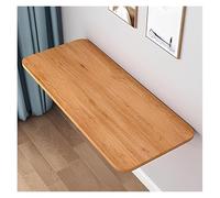 Table de salle à manger murale compacte et pliable pour buanderie et bureau Finition chêne 80 x 30 cm