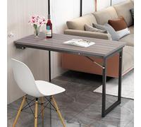 Table de salle à manger murale multifonction pliable et peu encombrante pour cuisine, table pliable en bois pour salle à manger, design compact (120 × 50 × 75 cm)