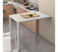 Table de salle à manger murale pliable en bois pour économiser de l'espace - Bureau mural pour les petites tailles - Polyvalent et élégant - Pour la maison et le bureau