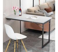 Table de salle à manger murale pliable et peu encombrante pour cuisine, salle à manger, chambre à coucher, salon (100 x 50 x 75 cm) - Solution de mobilier moderne et polyvalente