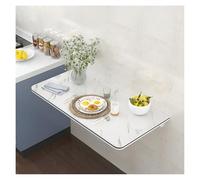Table de salle à manger murale pliable pour économiser de l'espace - Bureau en bois pour jardin, terrasse, cour intérieure - 70 x 30 cm - Solution polyvalente et élégante