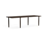 Table de Salle à Manger Oku L250 cm Chêne Fumé Foncé