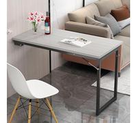 Table de salle à manger pliable à fixation murale pour petits espaces - Table de cuisine en bois massif pour salle à manger ou chambre à coucher