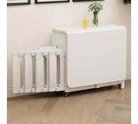Table de salle à manger pliable multifonctionnelle extensible pour économiser de l'espace avec tiroir de rangement pour la maison, le salon et le restaurant - Élégante et pratique