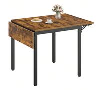 Table de Salle à Manger Pliable, Table de Cuisine Extensible, Bureau, pour 2 à 4 Personnes, Rectangulaire, avec Abattants, pour Petits Espaces, Marron Rustique et Noir d'encre À propos de cet article[