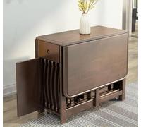 Table de salle à manger pliante avec tiroir, design feuille tombante gain de place, style papillon mobile, peut contenir 4 chaises, longueur 1,4 m, idéale pour les petits espaces