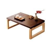 Table de salle à manger pliante en bois - Table compacte pour s'asseoir au sol, méditation, ordinateur portable - Idéale pour le salon, la chambre à coucher ou le bureau - Design pliable