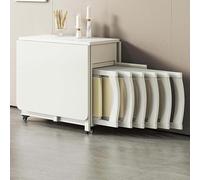 Table de salle à manger pliante et chaises avec rangement caché, table extensible en bois pour économiser de l'espace dans les restaurants, cuisines et cafés