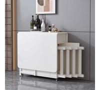 Table de salle à manger pliante et chaises avec rangement caché, table extensible en bois pour économiser de l'espace dans les restaurants, cuisines et cafés