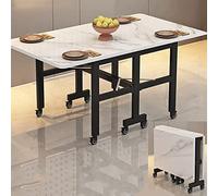 Table de Salle à Manger Pliante Moderne en Bois à abattants, Bureau de Cuisine Extensible, Poste de Travail/Bureau PC Peu encombrant, idéal pour la Cuisine, la Salle à ma