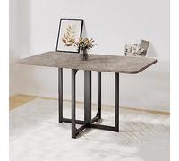 Table de salle à manger pliante multifonction pour cuisine et salle à manger, pieds réglables et dispositif anti-retournement, facile à déplier/plier, parfaite pour les petits espaces