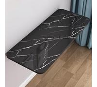 Table de salle à manger pliante multifonctionnelle à fixation murale, 100 x 50 cm, pierre noire, peu encombrante, bureau invisible pour étude, établi pliable (50 x 30 cm)
