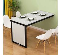 Table de salle à manger pliante murale convertible en MDF pour économiser de l'espace dans le bureau, la chambre à coucher, la cuisine, facile à plier et design compact