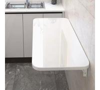 Table de salle à manger pliante murale en bois massif avec motif feuilles tombantes pour petits espaces, table pliable créative parfaite pour les espaces de vie compacts