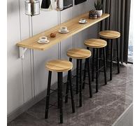 Table de salle à manger pliante murale étroite - Bureau suspendu peu encombrant pour cuisine, maison, jardin, restaurant et événements - Design simple polyvalent pour les petits espaces